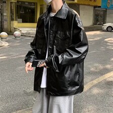 潮流夹克潮男春季PU皮夹克J182P73图片