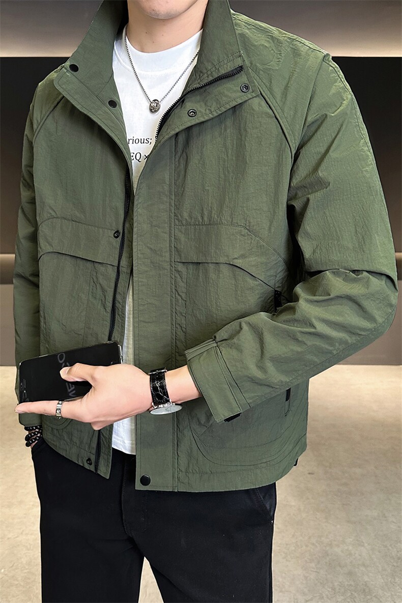 店主风2025年秋季新款潮牌外套立领帅气男夹克JK9211-P93,男装夹克,电商D240-242