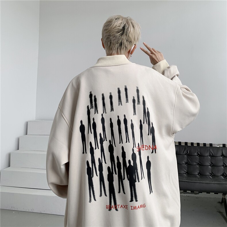 卫衣美式复古撞色320G华棉飞行棒球服男女夹克外套XJ273-P70控98,男装夹克,电商B370
