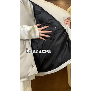 冬款棉衣小众解构设计马甲潮搭高街痞帅慵懒风外套HY684TP75图片