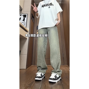 k1029-p40-控58  M-5XL现货宽松cleanfit牛仔裤图片