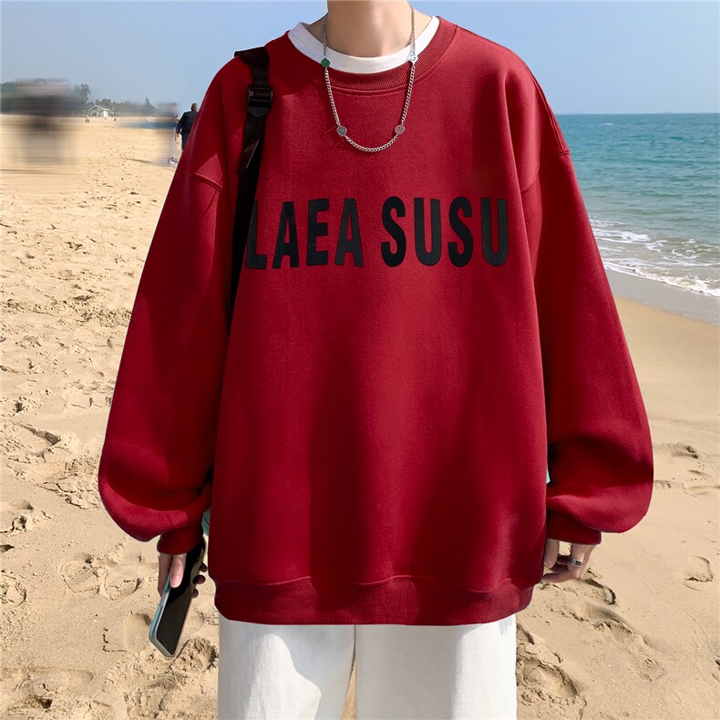 ！直播品质重磅大码港风LAEA厚板印花圆领卫衣WY101-特p28,男装卫衣,星座508（原C305）