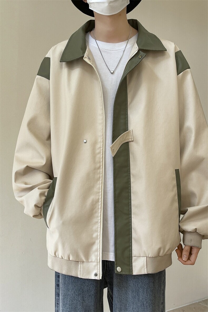 软皮衣服男士机车夹克翻领工装PU皮2025帅气短款JK2136-P80,男装夹克,星座210-1