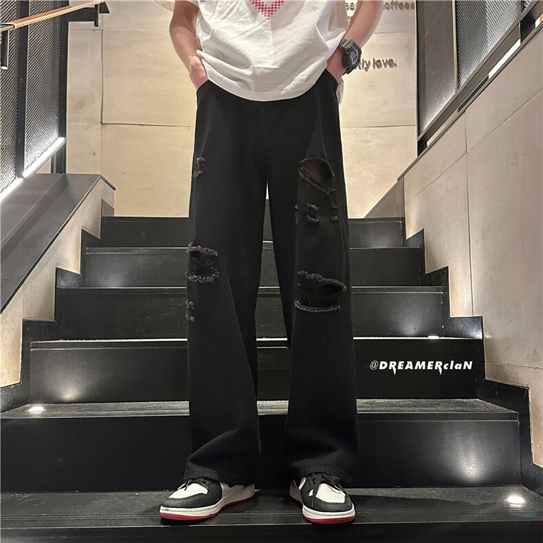 xz116-k1016-P50-控78 现货破洞大码牛仔裤图片