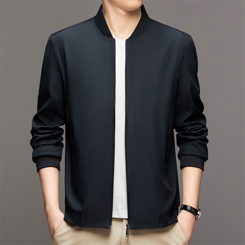 秋季新款男士休闲长袖夹克时尚外套中年商务风上衣WWD12-P68,男装夹克,星座715-3