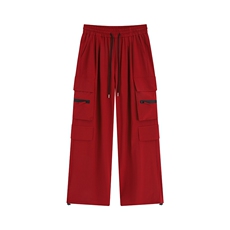 冰丝防水拉链多口袋休闲裤K016平铺92%聚酯纤维8%氨纶(S-2XL)TP28，男装休闲裤，电商A088
