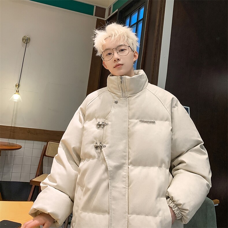 港风潮牌宽松百搭立领夹棉加厚保暖棉服男XZ213-M2388-P138控168,男装棉衣,星座213
