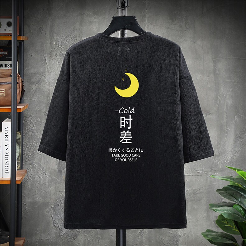 Q11047-P30 春夏季七分袖t恤男大码五分袖男短袖中袖 展架图片