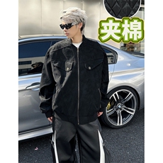 复古做旧工装夹克男女宽松休闲cleanfit夹棉保暖外套M8067，男装夹克，星座1116A（原606A-3）