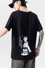 2021夏季新日系大码男无影墙卡通印花T恤短袖T1005-P25图案已注册，男装T恤，电商A001