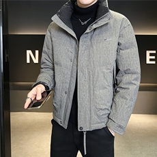 新标90绒立领羽绒服男冬季2025新款保暖外套A313-26017-P275，男装羽绒服，电商A313