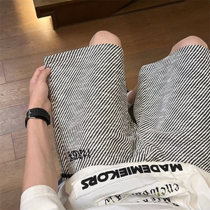 休闲短裤男士韩版潮流高街帅气夏季2024新款ins五分裤K5231-P49图片