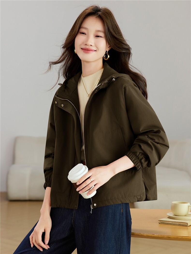 现货2025新款加棉加厚女士休闲保暖连帽棉衣棉服,女装棉衣/棉服,木子恋