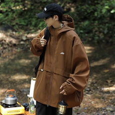 A678-P60连帽冲锋衣夹克男2023秋季新款户外登山服飞行夹克外套，男装夹克，星座512-6