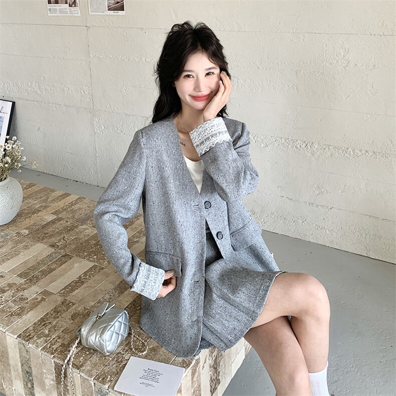 【2025春款现货】法式气质西装短裙套装088-7718p165k228,女装套装/套裙,2C088