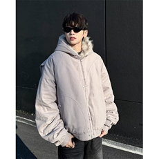 2024冬季座山雕毛领连帽棉服外套M6153P122，男装棉衣，星座1116-2