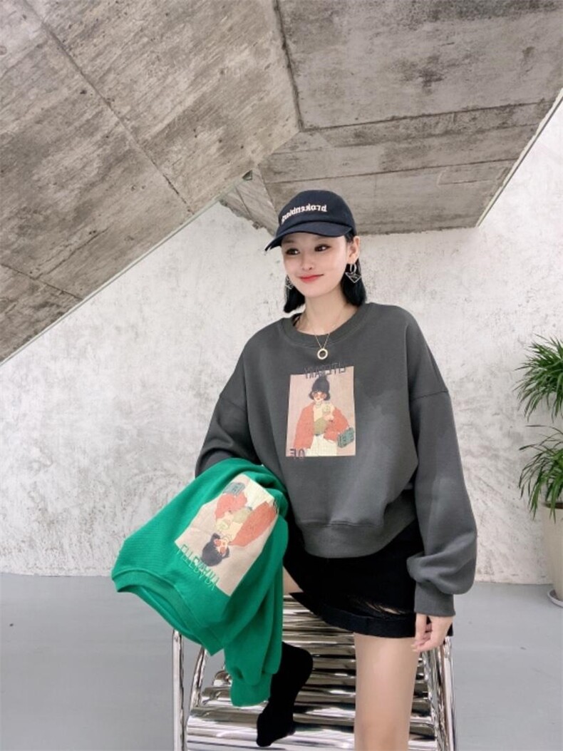 简蔻秋装新款卫衣，女装卫衣/绒衫，简蔻