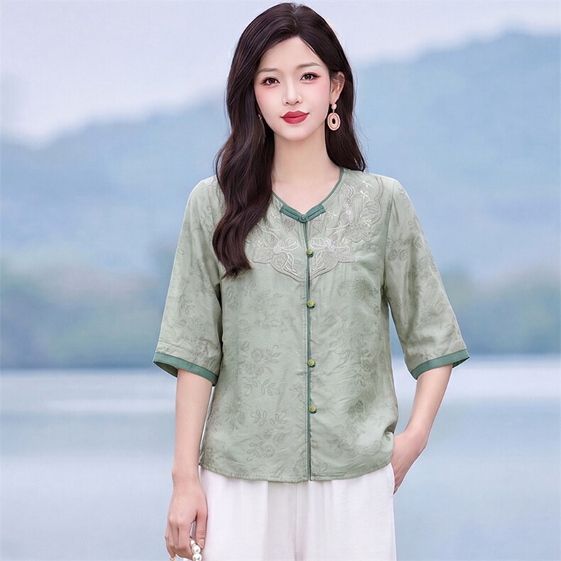 现货秒发新中式复古套装,女装套装/套裙,韩蔻秀