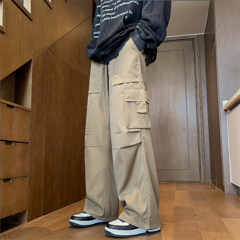 常年备货款男宽松直筒高街潮牌工装休闲长裤K808p25大量备货,男装工装外套,电商D315A