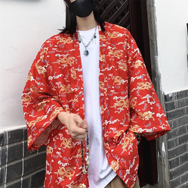 24夏季大码新中式防晒服道袍男女开衫道袍披风汉服潮F20/P40,男装防晒衣,钱塘713