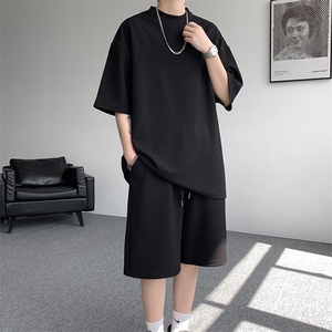 男士夏季短裤套装宽松潮流休闲运动服9056-P58