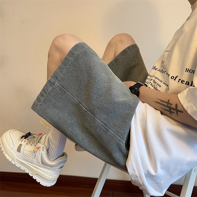 2024HK23168改短夏季新款星空纹牛仔短裤M-5XHK24245-特P35，男装牛仔裤，电商A022