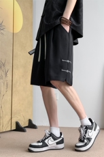 夏季新款风冰丝休闲短裤电脑刺绣竹子宽松五分裤男937特P27控48，男装牛仔裤，电商C305A
