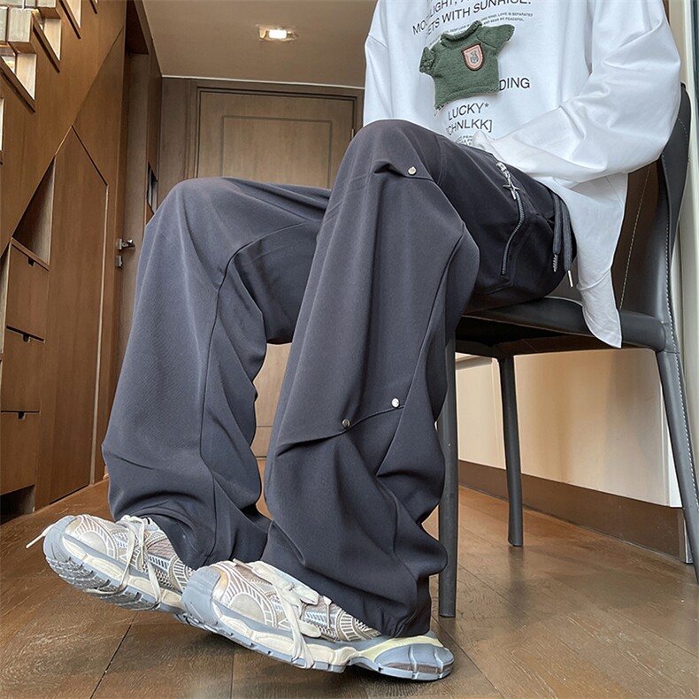 B257-1-N08-P5524年秋季宽松休闲设计潮流长裤休闲裤，男装休闲裤，星座B257-1