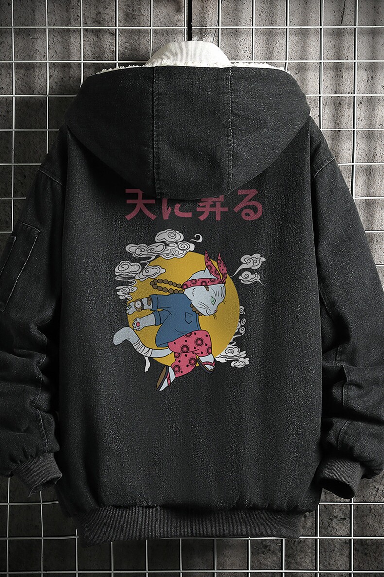 NM53012-P140牛仔外套男大码加厚加绒衣男羊羔毛服男网格,男装棉衣,电商A040A