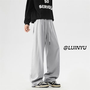 显高显瘦阔腿裤舒适垂顺长裤明线设计S-3XL 2091 特批26 48图片