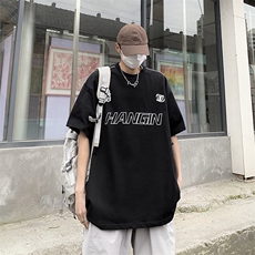 高街夏装新款美式潮牌印花宽松短袖T恤男情侣半袖潮D251P38男类，男装T恤，电商A335-1（原A458）