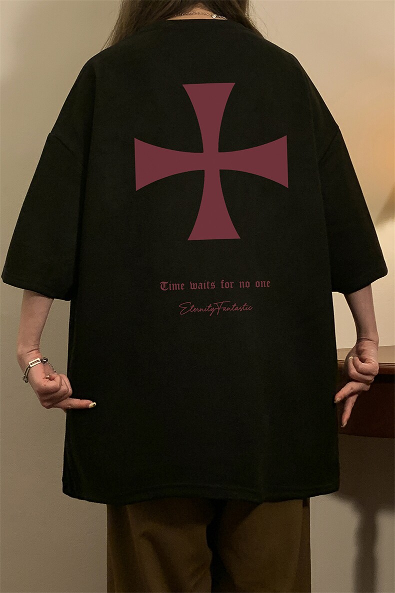 中性夏装新款短袖T恤男女情侣宽松麂皮绒半袖夏季大码上衣S320P28,男装T恤,电商A233-1