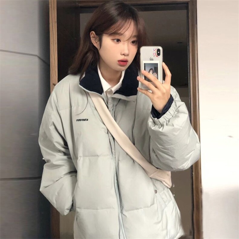 1506-1/MW9251/P59冬季绿色潮牌面包棉服女短款韩版宽松男女情侣,男装棉衣,星座1506-1