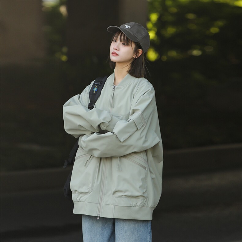 春季新款现货港风户外夹克男飞行员工装外套A157B-JK156-P78图片