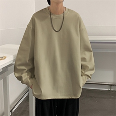WASSUPHAPPY圆领卫衣男款春秋季潮牌青少年重磅慵懒宽松休闲外套，男装卫衣，星座109