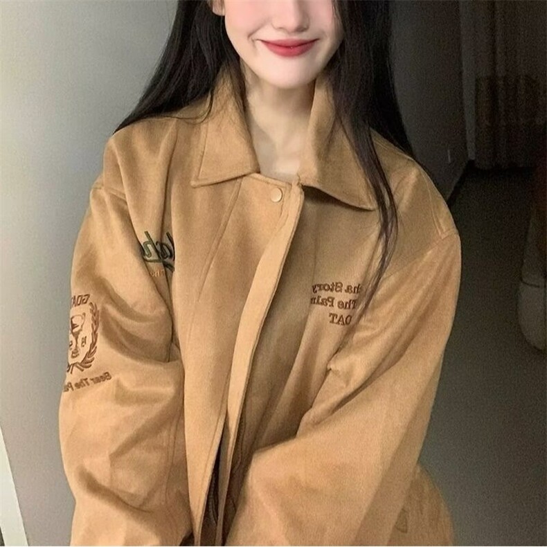 现货美式复古格纹腰带弯刀休闲裤女刺绣设计阔腿慵懒宽松长裤,男装休闲裤,星座506A