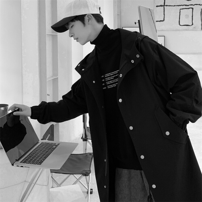 5W件长年冲锋风衣男中长款大衣男F174薄P90加棉P100特价港风E，男装风衣，星座401