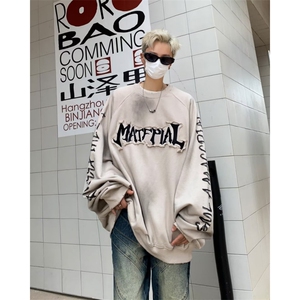 美式高街卫衣男士韩版潮流字母宽松帅气2024秋冬ins外套WB324-P49图片