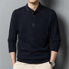AJ9806钱塘2020-3冬季新款纯羊毛衫男士翻领针织毛衣货稳P157，男装针织衫/毛衣，钱塘207-3