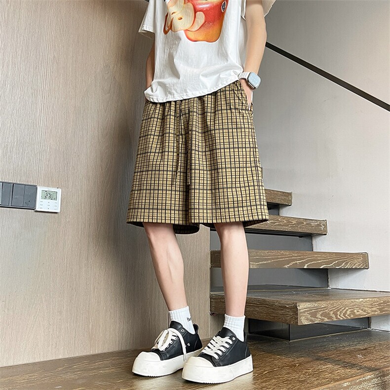 2025 夏季新款 内景格子印花速干短裤M-5XL HK25432-特P20图片