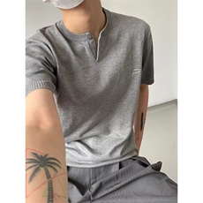 Q150/P50短袖t恤男潮牌夏季针织毛衣五分袖2，男装T恤，星座1506
