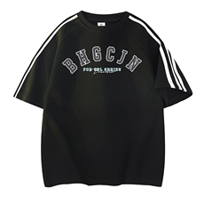 黑色拼白织带