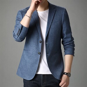 YL222男士2023年春季新款长袖纯色西装青年纯色西服便服男装P155，男装西服，电商B360