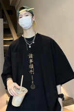 量大优可提供视频2024夏季新美式短袖T恤D223A-T24117-P18，男装T恤，电商019-1