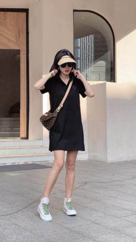 现货短袖连衣裙，女装连衣裙，LL+