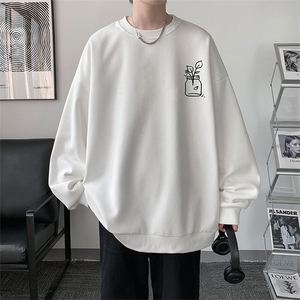 5XL华夫格卫衣男大码胖子圆领长袖t恤 HW76430-P30图片