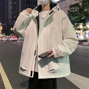 防水冲锋棉服D2250-TP110控价158冬季可儿开连帽外套保暖上衣图片