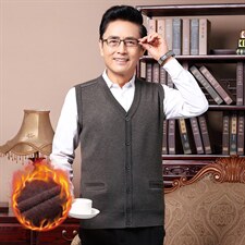 爸爸开衫毛衣男外套针织衫中老年人长袖爷爷装加厚男装春秋季新款，男装针织衫/毛衣，电商B212（原钱塘6029）
