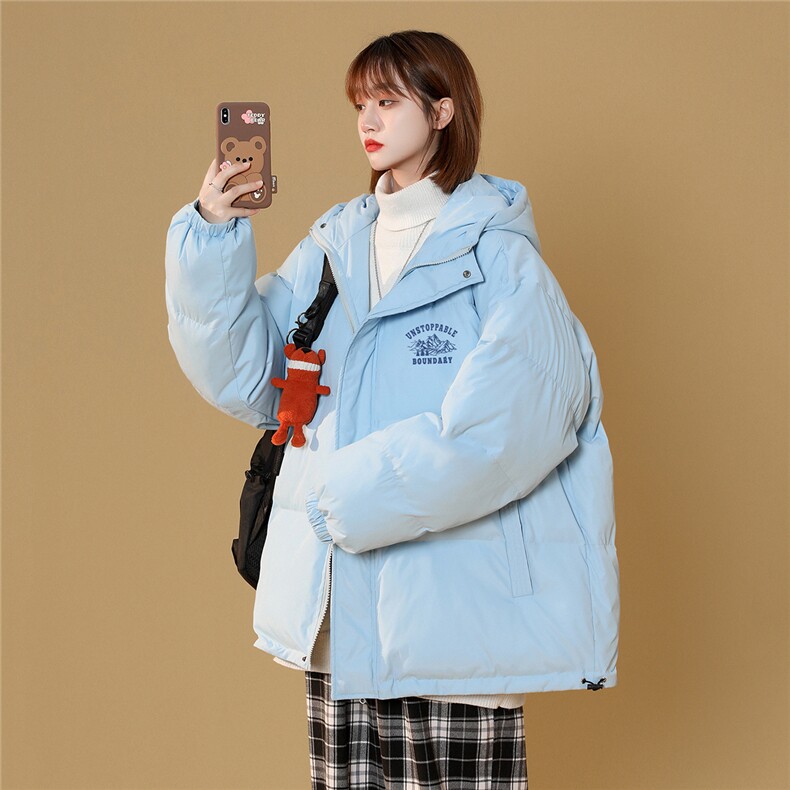 白鸭绒中性22冬季潮流印花宽松百搭保暖连帽羽绒服YR1305P225K258,男装羽绒服,A247A