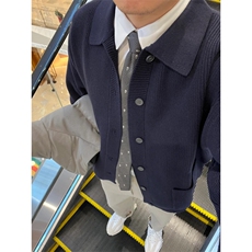 【有货】MY0339ZZ-特73秋冬季加厚针织开衫外套男士慵懒翻领毛衣，男装针织衫/毛衣，星座1007（原301D）